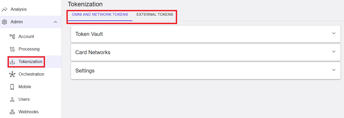 Admin Tokenization overview