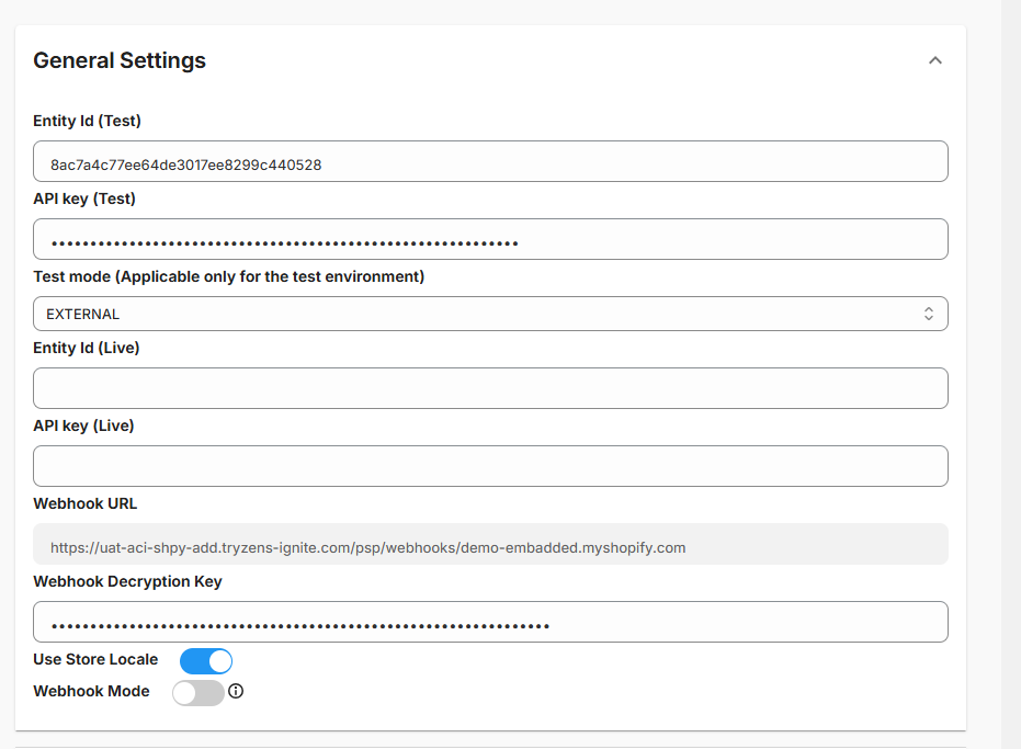Shopify Embedded Multi-APMs: Screenshots (continued)